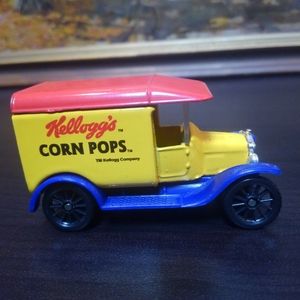 🐓 Vtg 80s Kellogg's 🌽 Corn Pops Cereal 🥄 Truck Car Toy Vehicle 1989 Vintage